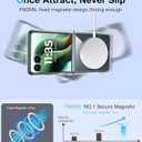 NO.1 Magnetic for Motorola Razr Ultra 2025 Case Compatible with MagSafe[Crystal Clear][Anti-Yellowing][Military Shockproof] with Soft Silicone Bumper for Moto Razr Ultra 2025 Case, Transparent