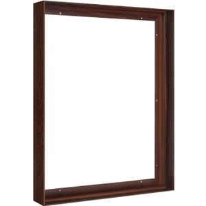 Canvas Floater Frame for 18x24 Oil Paintings, DIY Metal Canvas Floating Frame with 1.5 Inch Deep for Art Prints Artwork Landscape Portrait Living Room Wall Decor (Walnut)