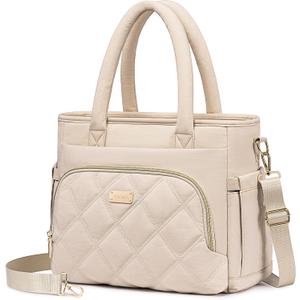 Artelaris Lunch Bag Women, Adult Insulated Lunch Box, Leakproof Lunch Cooler Bag, Reusable Large Lunch Cooler for Work, Picnic, Travel (Beige)