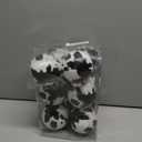 Syhood 12 Pcs Cowhide Printed Christmas Ball Ornaments 3.15 Inch Plastic Western Cow Ornaments Country Western Party Decorations Rustic Holiday Xmas Baubles for Tree Home Gift