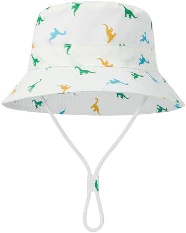 Komorebi Baby Sun Hat Breathable Kids Bucket Hat with UV Protection Wide Brim Toddle Sun Hat for Boy Girl Cute Size Large