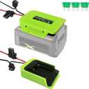 for Ryobi 40V Battery Adapter,for Power Wheels Adapter,40V Battery Conversion Kit with Switch,30Amp Fuses 14AWG Wire,for Ryobi 40V Battery Power Station,for DIY Toy Batteries