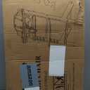 Cowiewie Natural Wooden High Chair for Babies & Toddlers 3-Tier Remove & Adjustable Tray, 8 Adjustable Highchair with Cushions, Portable (Blue