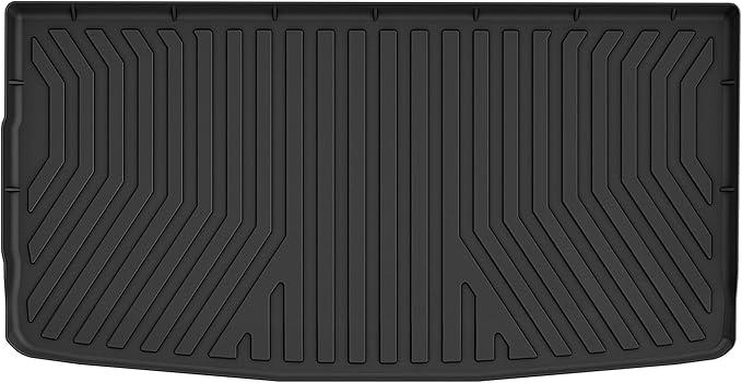 OEDRO Cargo Liner Compatible with 2022-2025 Jeep Wagoneer(Behind The 3rd Row Seats), Custom Fit All Weather Rear Cargo Trunk Floor Mat, Black