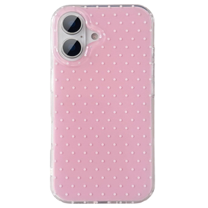 QLTYPRI Cute Phone Case for iPhone 16 Case Polka Dot Fashion Aesthetic Design for Women Girls, Slim TPU Shockproof Protective Phone Cover for iPhone 16 - Clear
