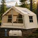 6-8 Person Inflatable Tent for Camping with Skylight & Stove Jack-125×96.5