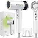Fast Drying Ionic Hair Dryer, 99% EMF Blocking, 110,000 RPM High-Speed Motor, 1500W Powerful Airflow, Lightweight & Quiet, Magnetic Nozzle, 3 Heat & 3 Speed Settings  Shield Life