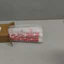 Glooglitter 6 Pcs Valentine's Day Flameless Taper Candles with Hearts Bows Dots, 9.6 Inch Battery Operated LED Candles Unique Valentines Day Gifts for Galentines Proposals Anniversaries Romantic Night