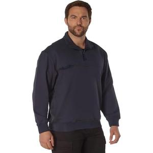 Rothco Men's Rothco 7651: Firefighter/EMS Quarter Zip Job Shirt Medium