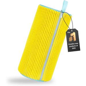 Shoe Washing Machine Bag Reusable Shoe Cleaning Bag for All Types Laundry Shoe Bag for Washer and Dryer (Yellow 1pcs)