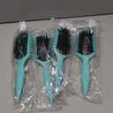 Curl Defining Brush For Curly Hair, Curly Hair Brush for Combing and Shaping Curls to Reduce Pulling and Curl Separation (4 Pack, Green)