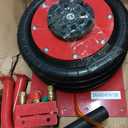 VEVOR Air Jack, 3 Ton/6600 lbs Triple Bag Air Jack, Airbag Jack with Six Steel Pipes, Lift up to 17.7 inch/450 mm, 3-5 s Fast Lifting Pneumatic Jack, with Side Handles for Car, Garage, Repair (Red)