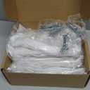 Goldenwarm 10 Pack 3 Inch Acrylic Drawer Pulls Gold Cabinet Handles Acrylic Cabinet Pulls Clear Glass Hardware for Dresser Drawer (3"/76MM Hole Center)