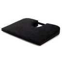 TUSH CUSH Home Office Orthopedic Large Computer Ergonomic Seat Cushion Original - Black Velour Fabric