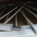 keny 29"-42.5" Baby Gate for Stairs, Auto Close Safety Dog Gate, Pressure Mounted Easy Walk Through Pet Gate for Doorways, Durable Stair Gate, 30" Tall, White