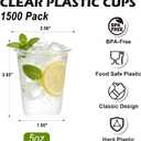 Lamosi 1500 Pack 5 oz Plastic Cups, Disposable Party Cups, Small Drinking cup for Bathroom, Party, Wedding, Travel, BBQ, Picnic, Event (EXP 07/10/26)