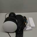 Ceiling Fans with Lights,36" LED Fan Light Hanging with Hook,Hook Type Ceiling Fan,Plug in Ceiling Fan Light,40W,3000-6500k,Remote Control,Portable Fan for Camping Bed,Patios,(Black)