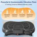 Bigzzia Vibration Plate Exercise Machine for Weight Loss 100-Speed Platform with Remote & Resistance Bands, 450 lbs Capacity Quiet Full Body Workout for Lymphatic Drainage at Home