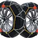 232605 Adjustable Snow Tire Chains for Light Truck, SUV, Cars, Pickups, 2 Pack Anti-slip Snow Chains for Pickup Trucks Winter Tire Chains 225/65r17 225/60r18 265/70r16 235/65/17