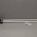 Exclusive Home Rope Knot 1" Curtain Rod and Coordinating Finial Set, Matte White, Adjustable 36"-72"