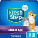 Fresh Step Multi-Cat Extra Strength Scented Litter with the Power of Febreze, Clumping Cat Litter, 14 Pounds 