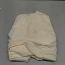 Obstal Fitted Round Table Cloth, Reversible Waterproof Stain Resistant Elastic Stretch Tablecloth, Wipe Clean Table Cover for Outdoor/Indoor Use, Fits Round Tables up to 40" - 44" Diameter, Cream