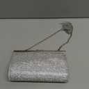 FALETO Rhinestone Clutch Purses for Women Sparkly Purse Wedding Clutch Glitter Crossbody Shoulder Bag with Detachable Chain