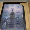 Frame Amo 14"x20" Solid Wood Picture Frame, 1" Wide Border, Smooth Finish, Acrylic Front