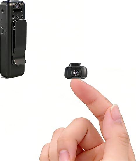Mini Body Camera with Audio and Video Recording, Small Tiny Wearable Personal Portable Thumb POV Action Recorder DV Camcorder Night Version grabar chest Security Guard Work Records Travel (1pcs 1920p)