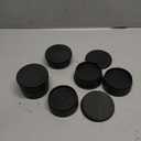 Yookwutar 6 Pack Furniture Risers 1 Inch, Adjustable Bed Risers Heavy Duty for Table Desk Couch Chair Sofa Cabinet Bed Frame Dorm, Round Stackable Table Leg Risers Lift Height 1", 2" or 3", Black