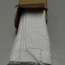 No Tools No Drill Cordless Roman Shades for Indoor Windows 100% Blackout, for Window Size 30" W 48" H White