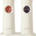 Gravity Electric Salt and Pepper Grinder Set Rechargeable, Automatic Salt and Pepper Grinder Set with USB C Charging Base, Gravity Salt and Pepper Shakers Set Electric