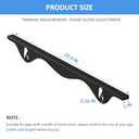 Stainless Steel Stove Gap Covers, 2 PCS Kitchen Stove Counter Gap Filler, Stove Guard Counter Gap Cover Length 23.4" Heat Resistant & Easy to Clean - Black