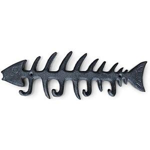 Wallcharmers Large Fish Bone Key, Leash, & Towel Holder | Nautical Home & Wall Decor Has Damage