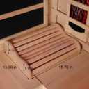 Cedar Sauna Headrest Pillow for Sauna Room, Sauna Accessories for Any Barrel or Infrared Sauna, Non-Toxic, Comfortable S-Shape Design (15.75" x 13.38" x 4.72")