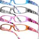 Gaoye 4-Pack Readers for Women, Blue Light Blocking Reading Glasses, Stylish Reading Glasses for Women in 4 Patterns (Color Mix,2.75 x)