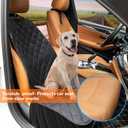 URPOWER Dog Car Seat Cover for Front Seat, Waterproof Pet Car Seat Protector with Pocket & Elastic Skirt, Non-Slip Dog Bucket Seat Covers for Cars, Trucks & SUVs