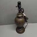 Vintage Lions Head Metal Lamp 18 Inch