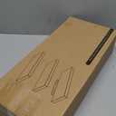 BAYKA White Floating Shelves for Wall  Rustic Wood Wall Shelves with Metal Brackets for Bathroom, Bedroom, Kitchen, or Living Room Decor Organization  Set of 3, Sturdy Storage with 22lb Capacity (15.7inches, C. White - Modern Minimalist Style)