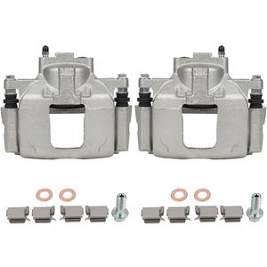 cciyu Front Left & Right Brake Calipers With Bracket 18B5045 18B5044 For Chrysler 2008-2012 For Dodge 2007-2016 For Jeep 2007-2012 For Ram 2012 For Volkswagen 2009-2012 (2 PCS)