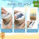 Tujoe 3 Pcs Summer Starfish Flameless Candles LED Battery Pillar Candles Set Battery Operated Flickering Candles Gifts with Remote Summer Decor for Holiday