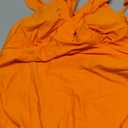 American Trends Maternity Swimsuit V-Neck One Piece Maternity Bathing Suit Ruffled Lace Up Swimwear (X-Large, Orange)