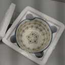 UCDRMA Crochet Yarn Bowl for Knitting, Ceramic Yarn Holder Crocheting Bowl with 3D Relief Pattern, 6in Large Crochet Holder Bowls for Yarn of All Types, Great Decorative Knitting Crochet Supplies