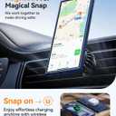 CANSHN Designed for Samsung Galaxy S24 Ultra Case [Full Camera Protection] [Compatible with MagSafe] Translucent Matte Shockproof Protective Phone Cover 6.8 Inch - Deep Blue