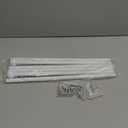 Curtain Rods for Windows 48 to 84-92 Inch, White, Stainless Steel Rods for Bedroom, Living Room, Kitchen, Farmhouse, Outdoor