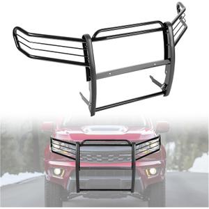 HECASA Front Brush Guard Compatible with 2015-2023 Chevrolet Chevy Colorado Grille Grill Guard Bull Bar Bumper Protector Black Powder Coated Steel
