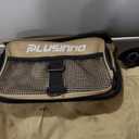 PLUSINNO Fishing Backpack with Rod Holders Tackle Box, 42L Large Water-resistant Fish Tackle Bag Store Fishing Gear (Khaki)