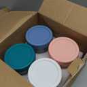 4 Pack Overnight Oats Jars with Lids Spoons: 12oz Glass Yogurt Pudding Cups - Portable Breakfast Container for Office Fitness