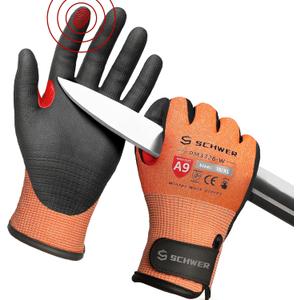 Schwer FreezeGuard-X Winter Work Gloves for Men and Women, ANSI A9 Cut Resistant Gloves for Extreme Protection, Freezer Glove With Super Grip, Touchscreen, Thermal Insulated, PM3326-W (XL,1 Pair)