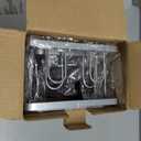 Aitatty Hanging Shower Caddy Bathroom Organizer: Rustproof Shower Shelf Racks Over Shower Head - No Drilling Inside Bath Shower Rack Shelves Over Showerhead for Shampoo with Soap Holder Silver